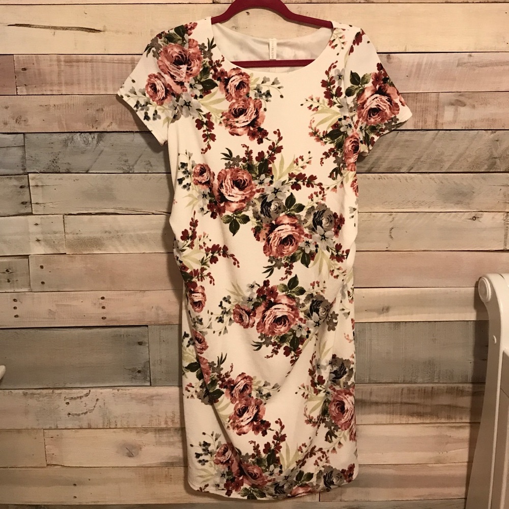 PinkBlush Floral Maternity Dress